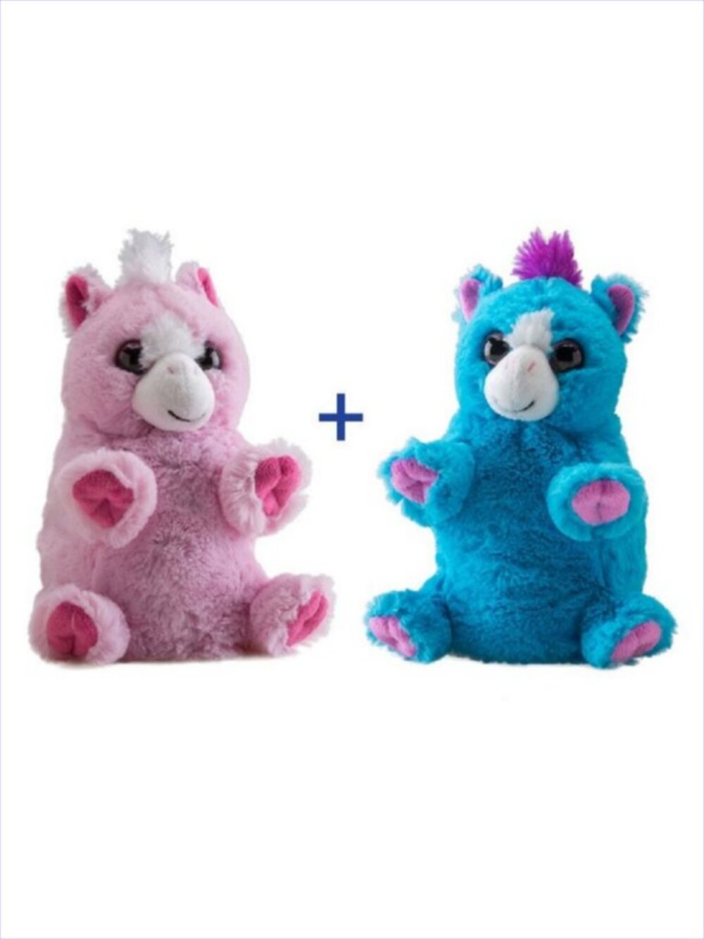 Wild Republic Switch-A-Rooz 8" Reversible Plush Pony Pink/Blue New with Tag
